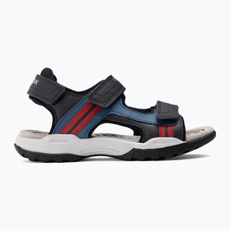 Geox Borealis ozeanblau/rot Junior Sandalen 2