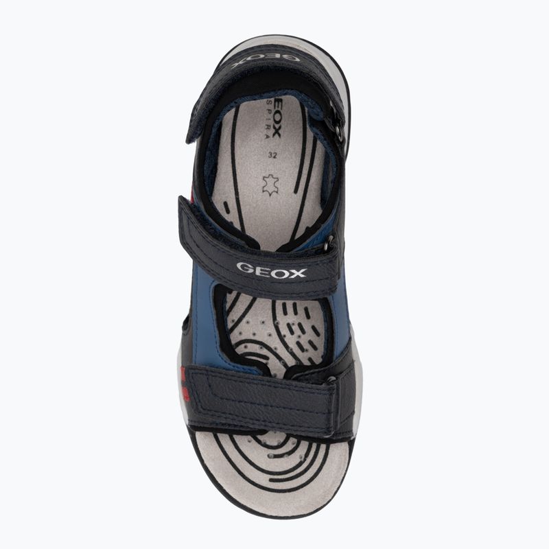 Geox Borealis ozeanblau/rot Junior Sandalen 5