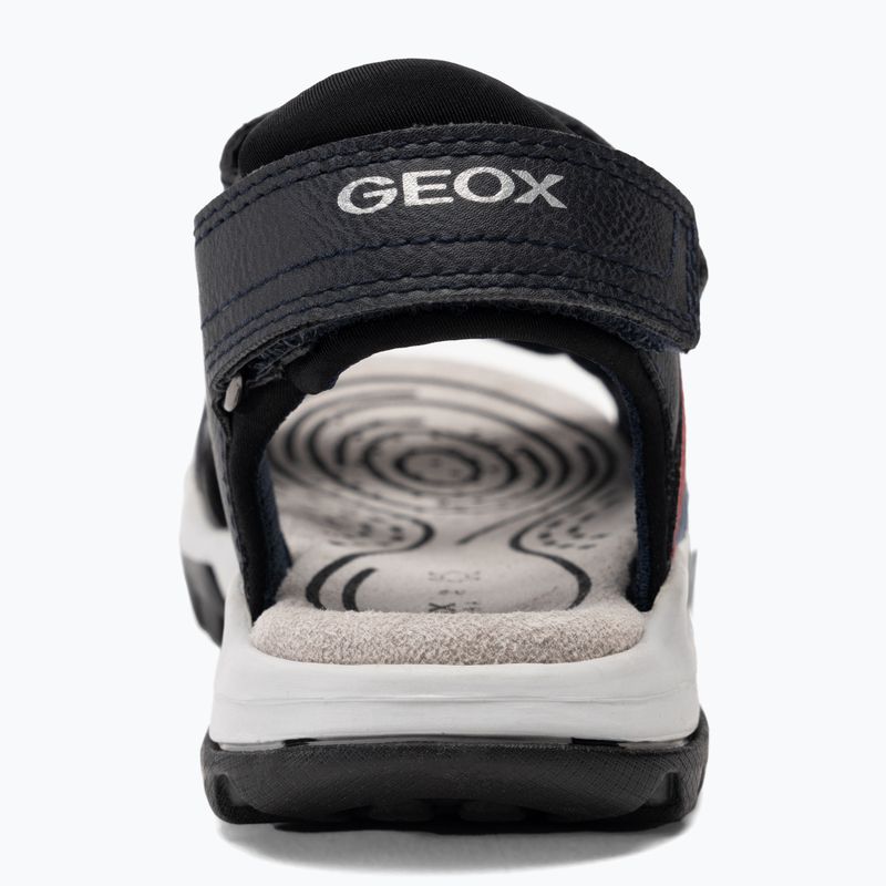 Geox Borealis ozeanblau/rot Junior Sandalen 6