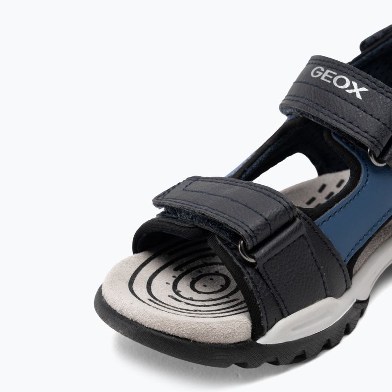 Geox Borealis ozeanblau/rot Junior Sandalen 7