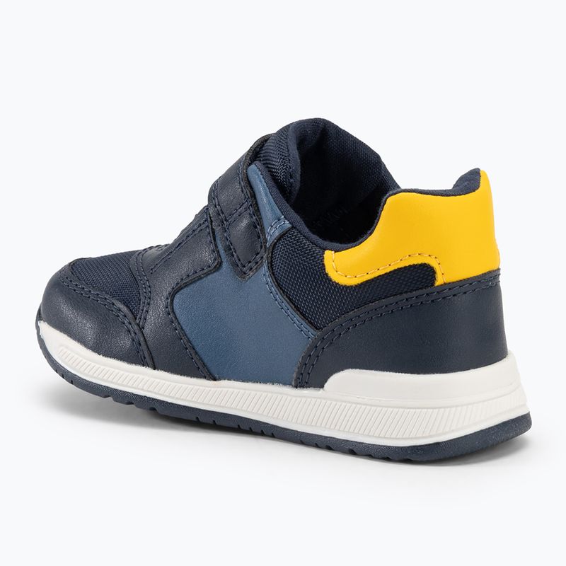 Geox Rishon nylon navy / gelb Kinderschuhe
