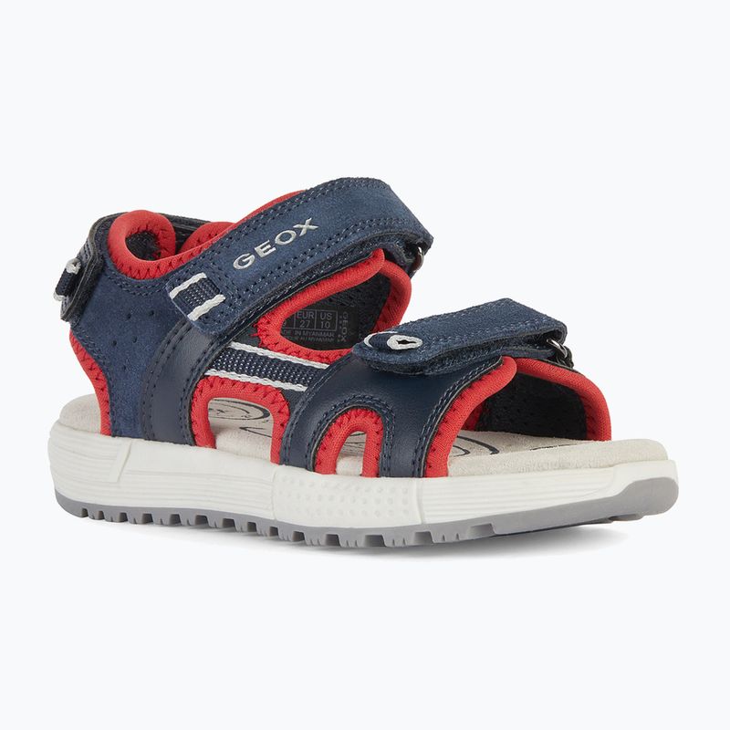 Geox Alben ozeanblau/rot Junior Sandalen 8