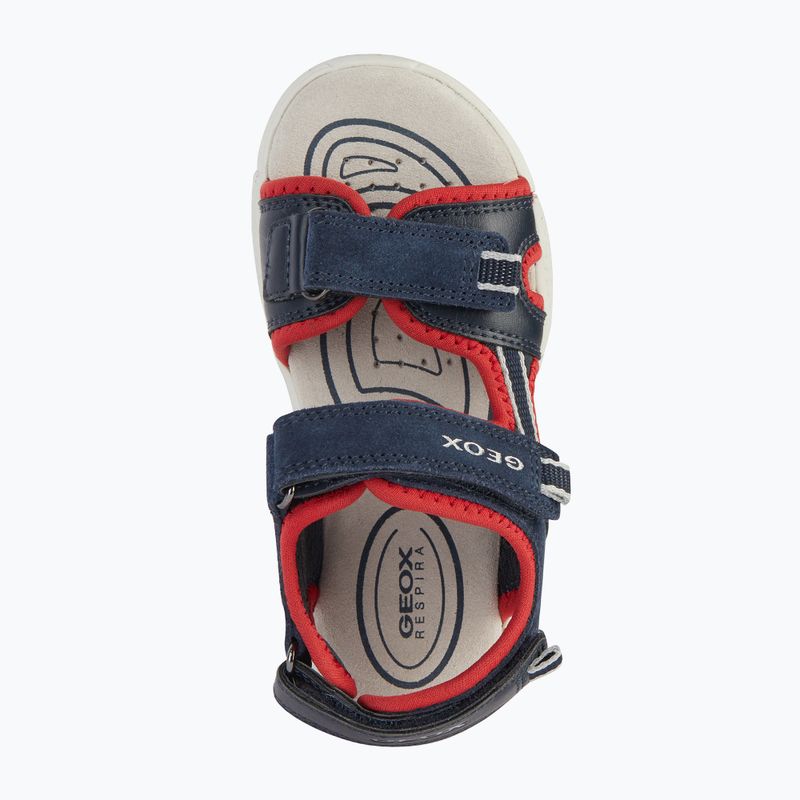 Geox Alben ozeanblau/rot Junior Sandalen 13