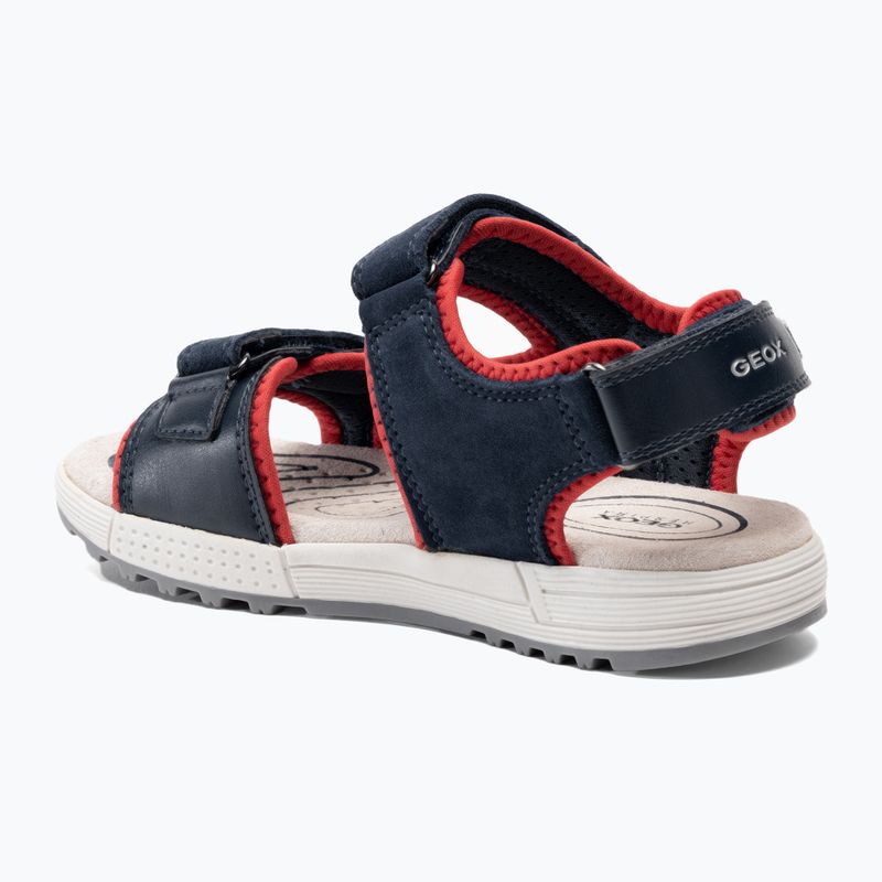 Geox Alben ozeanblau/rot Junior Sandalen 3