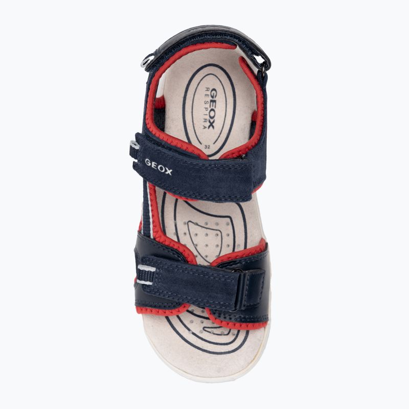 Geox Alben ozeanblau/rot Junior Sandalen 5