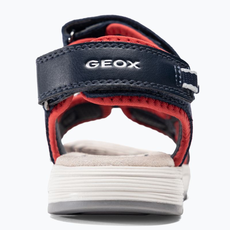 Geox Alben ozeanblau/rot Junior Sandalen 6