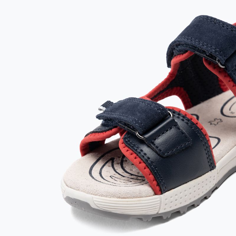 Geox Alben ozeanblau/rot Junior Sandalen 7