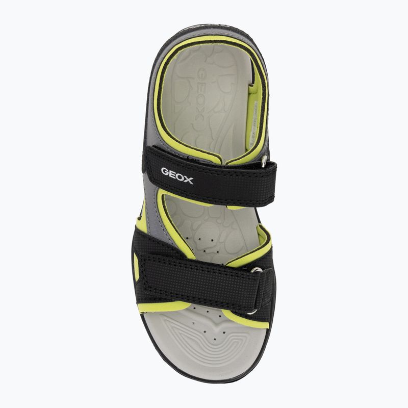Sandalen Kinder Geox Vaniett black/light green 5