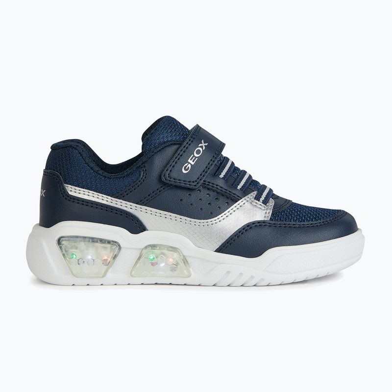 Geox Illuminus ozeanblau/silber Junior Schuhe 11