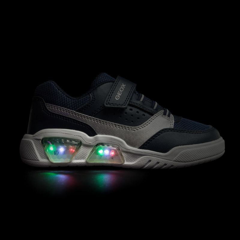 Geox Illuminus ozeanblau/silber Junior Schuhe 8