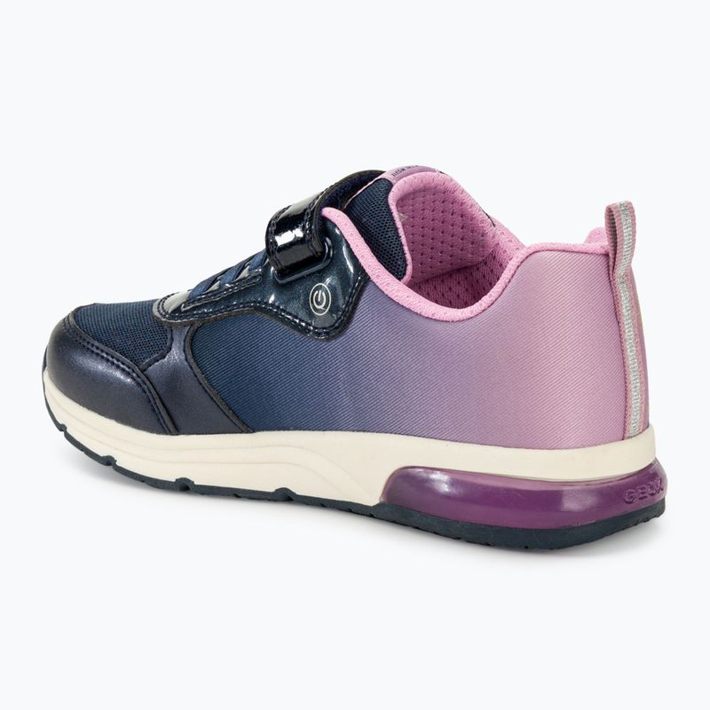 Geox Spaceclub navy/lavendel Junior Schuhe 3