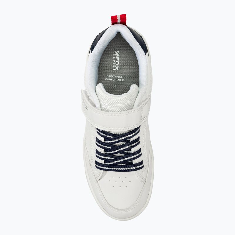 Geox Washiba Junior Schuhe weiß/ozeanblau 5