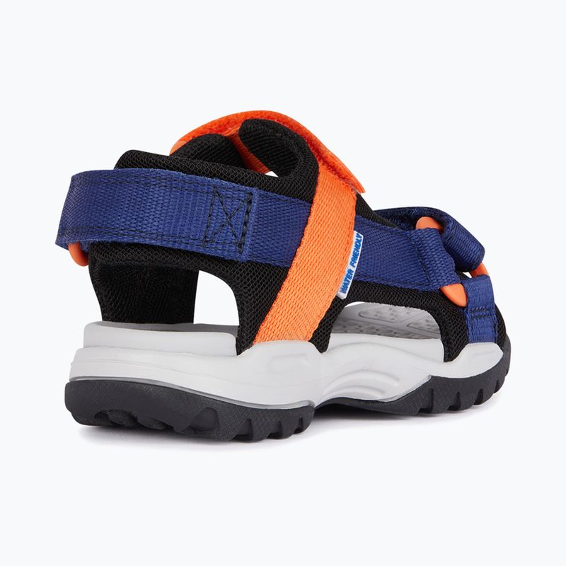 Geox Borealis ozeanblau/orange Junior Sandalen 11