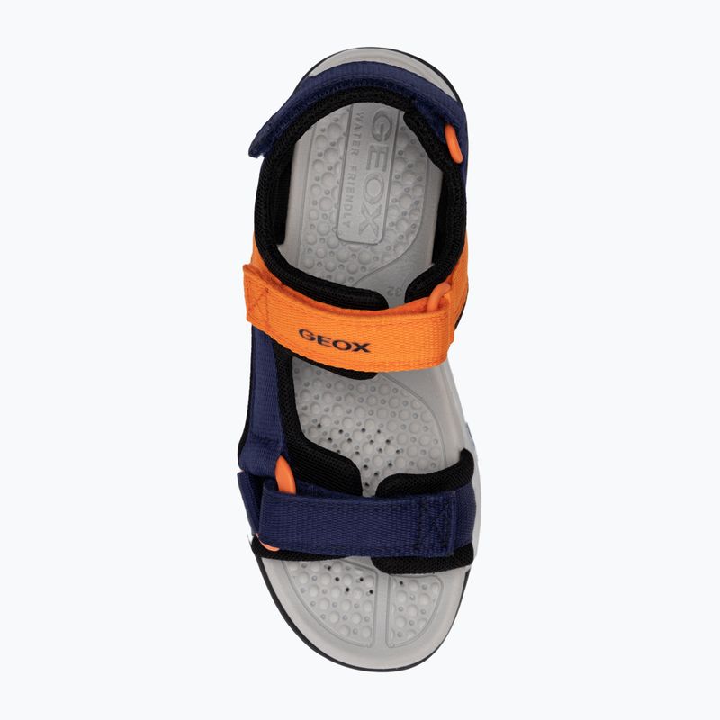 Geox Borealis ozeanblau/orange Junior Sandalen 5