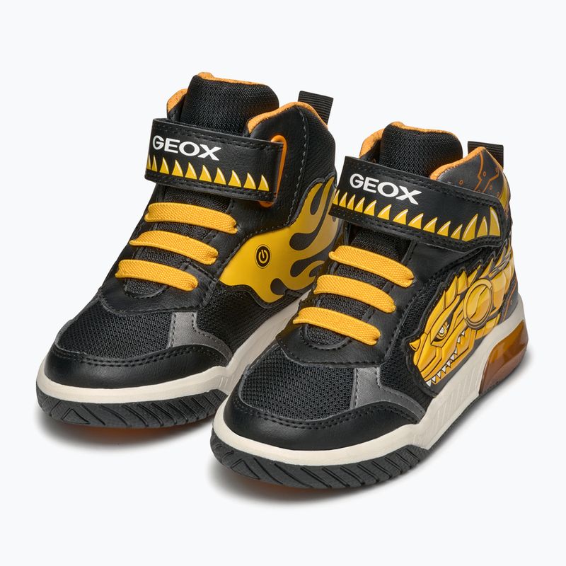 Schuhe Kinder Geox Inek black/yellow 11