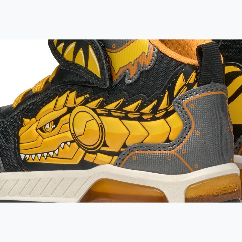 Schuhe Kinder Geox Inek black/yellow 15
