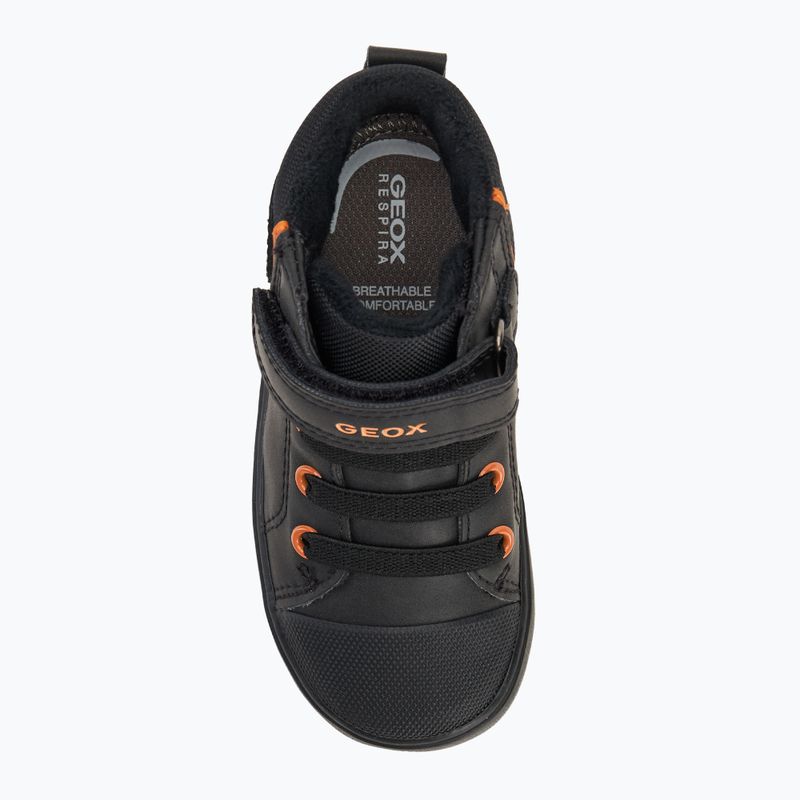 Kinderschuhe Geox Gisli black/dark orange 5
