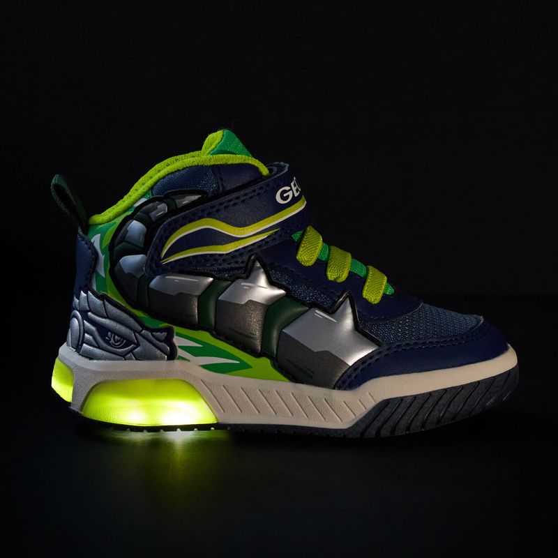 Kinderschuhe Geox Inek navy/lime green 8