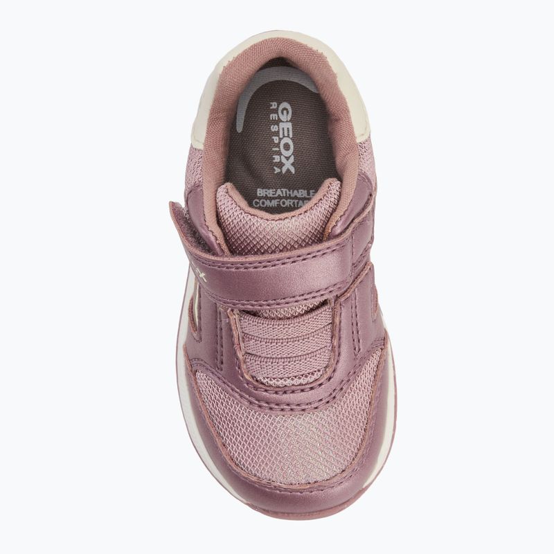 Kinderschuhe Geox Rishon dark pink/old white 5