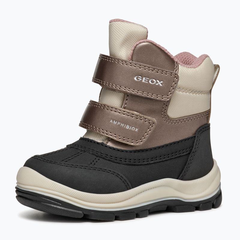 Schuhe Kinder Geox Flantil ABX black/dark beige 10