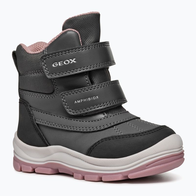 Schuhe Kinder Geox Flantil ABX anthracite/dark pink 8