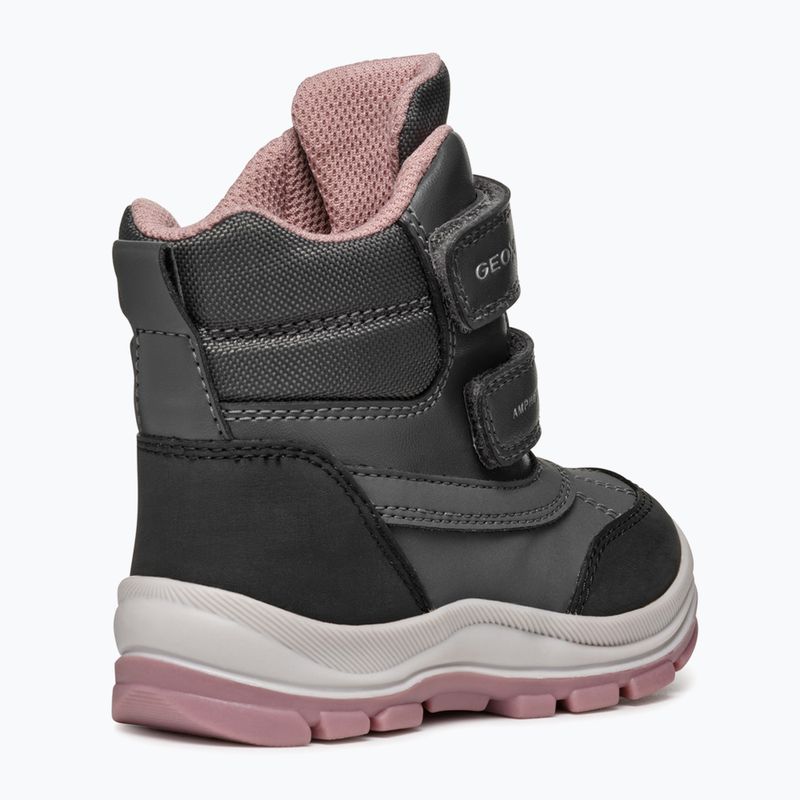 Schuhe Kinder Geox Flantil ABX anthracite/dark pink 12