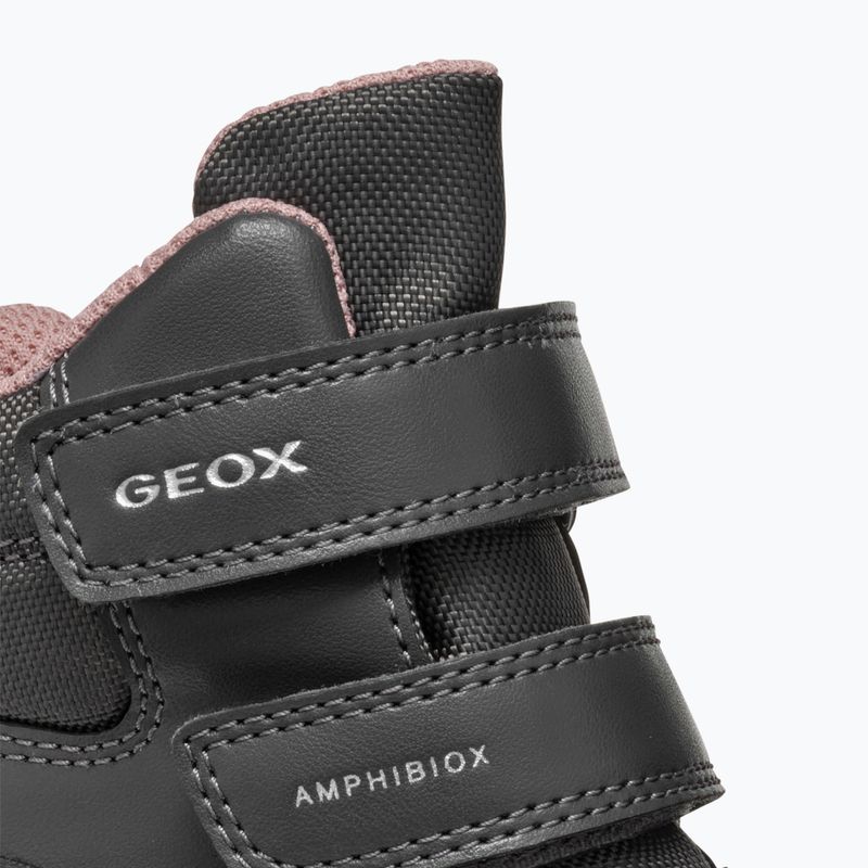 Schuhe Kinder Geox Flantil ABX anthracite/dark pink 14