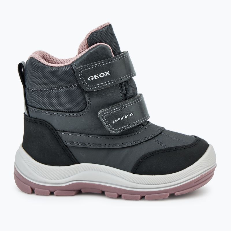 Schuhe Kinder Geox Flantil ABX anthracite/dark pink 2