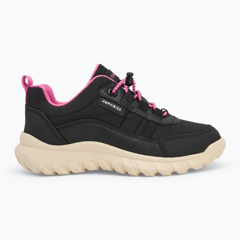 Schuhe Kinder Geox Simbyos ABX black/fuchsia 2