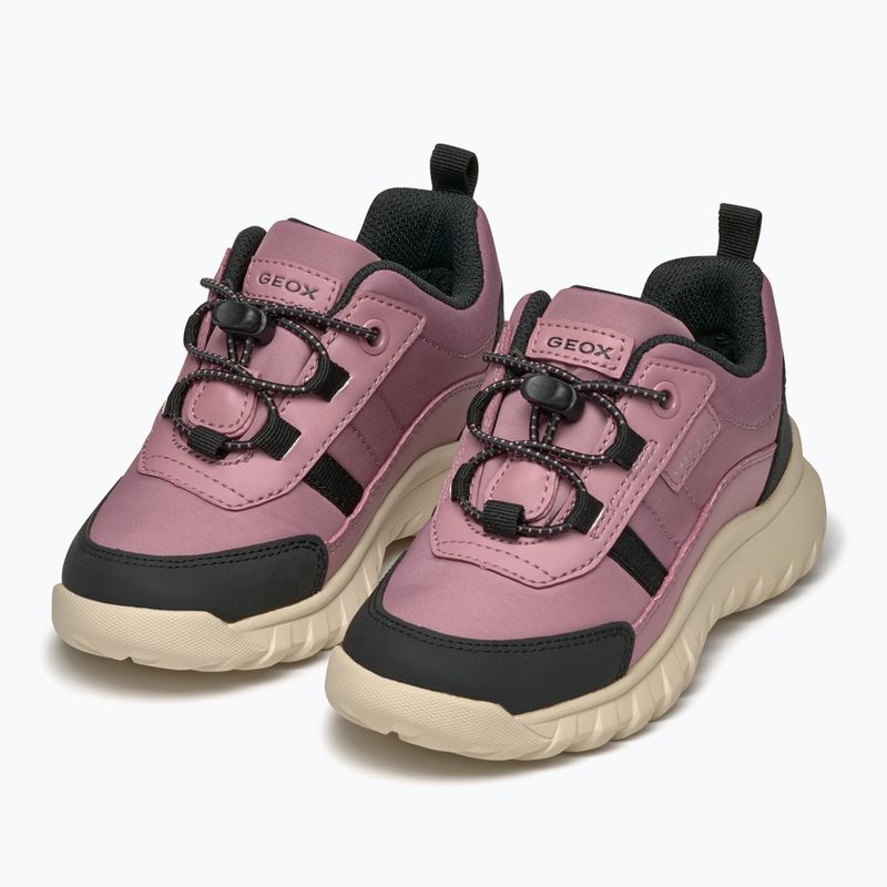 Schuhe Kinder Geox Simbyos ABX dark pink/black 3
