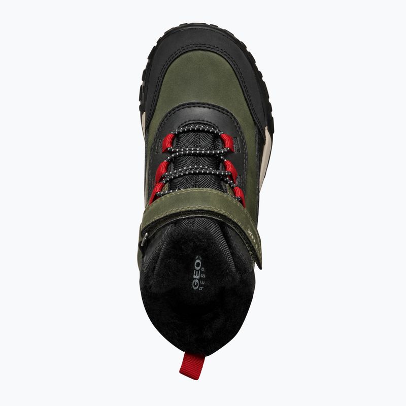Schneeschuhe Kinder Geox Trekkyup ABX dark green/black 12