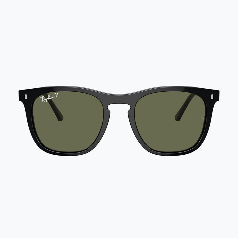 Sonnenbrille Ray-Ban RB2210 black/green polarized 2