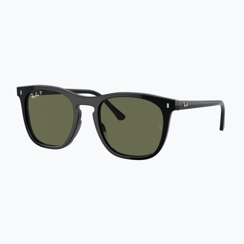 Sonnenbrille Ray-Ban RB2210 black/green polarized 4