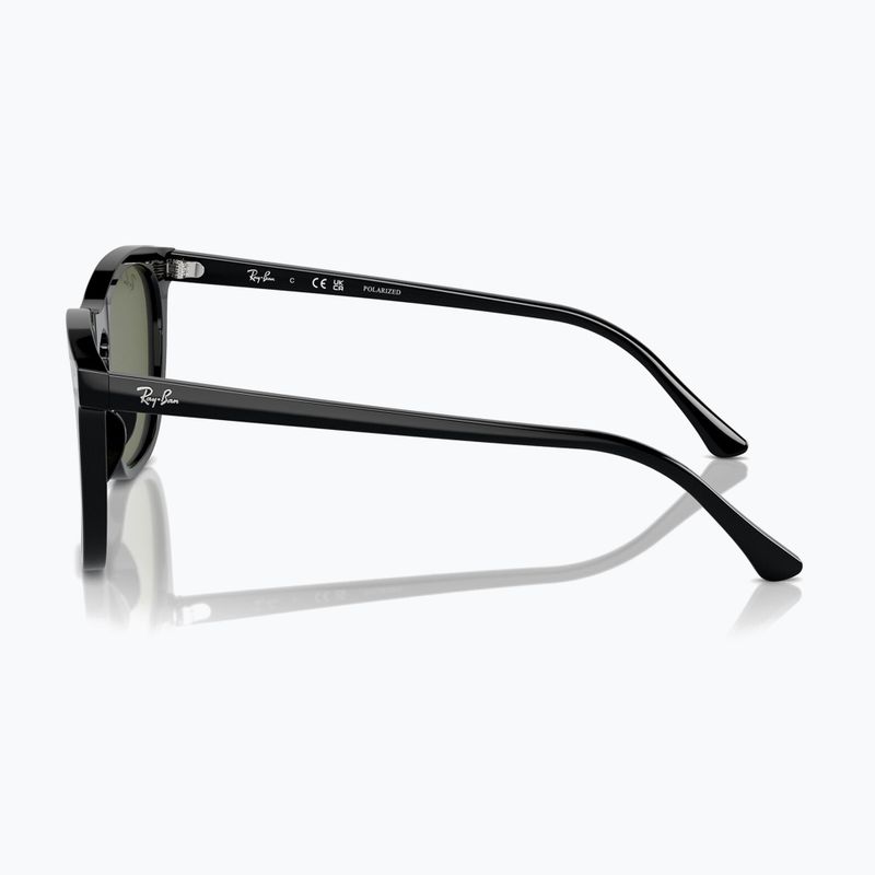 Sonnenbrille Ray-Ban RB2210 black/green polarized 6