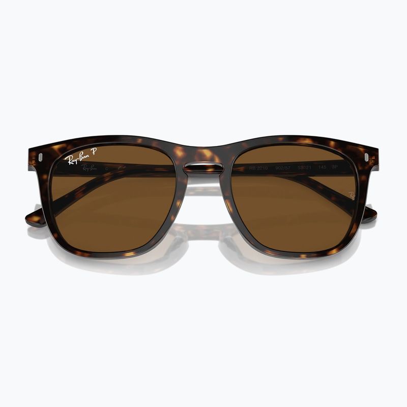 Sonnenbrille Ray-Ban RB2210 havana/brown polarized 3