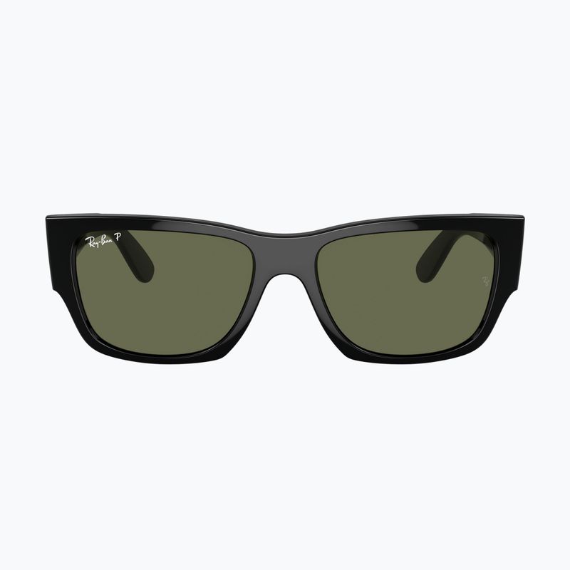Sonnenbrille Ray-Ban Carlos black/green polarized 2