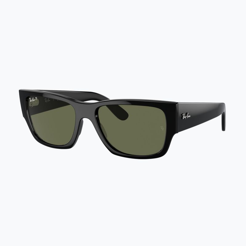 Sonnenbrille Ray-Ban Carlos black/green polarized 4