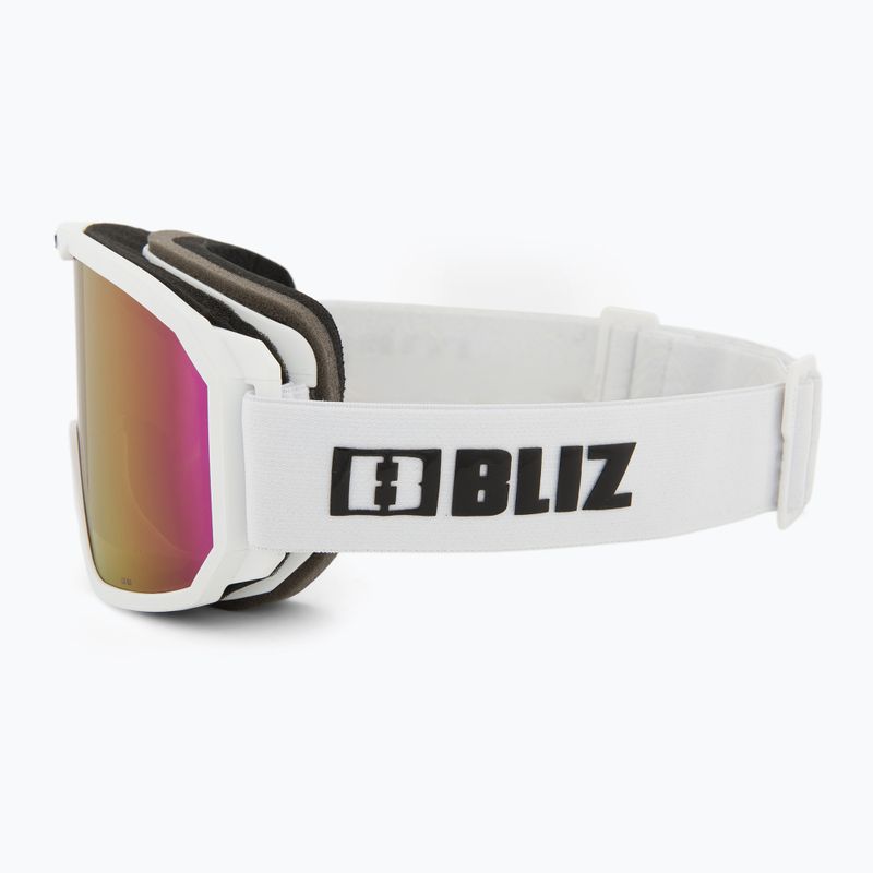 Skibrille Bliz Rave matt white/brown pink 4