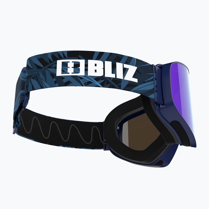 Skibrille Bliz Flow matte blue/brown blue 5