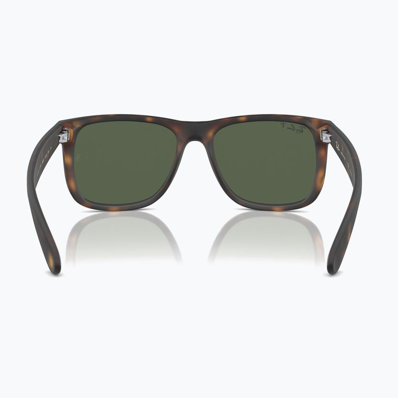 Sonnenbrille Ray-Ban Justin Classic havana/dark green polarized 5