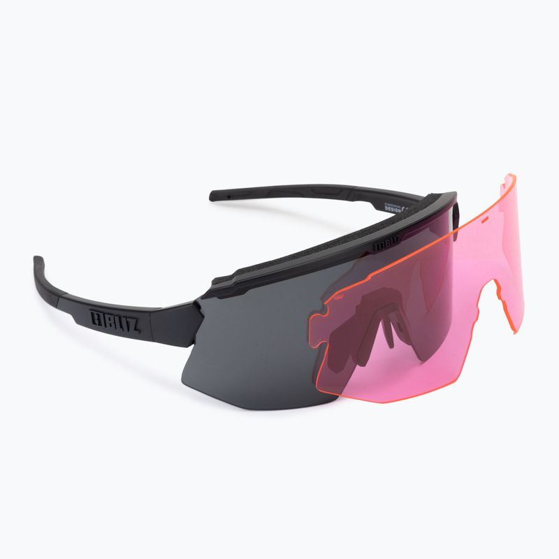 Sonnenbrille Bliz Breeze matt black/smoke/pink 5