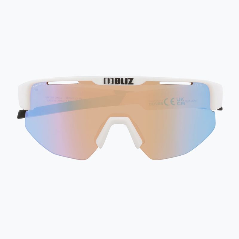 Sonnenbrille Bliz Matrix Small Nano Optics Nordic Light matt white/coral/orange blue 2