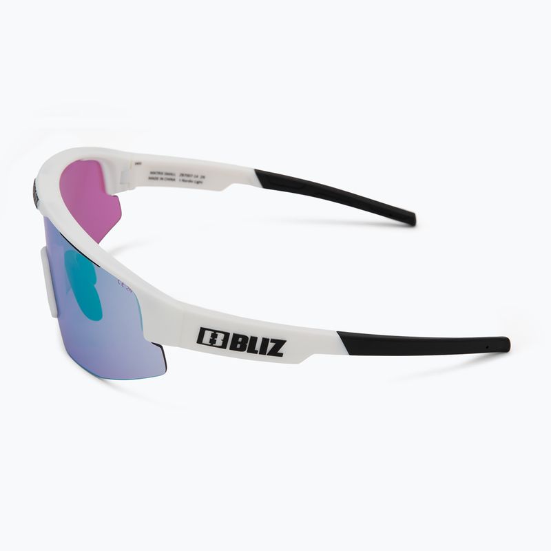 Sonnenbrille Bliz Matrix Small Nano Optics Nordic Light matt white/begonia/violet blue 4