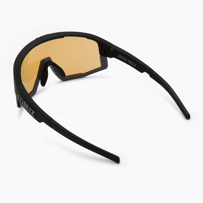 Sonnenbrille Bliz Fusion Small Nano Optics Nordic Light matt black/coral/orange blue 3