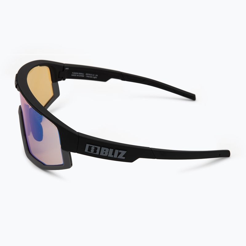 Sonnenbrille Bliz Fusion Small Nano Optics Nordic Light matt black/coral/orange blue 5