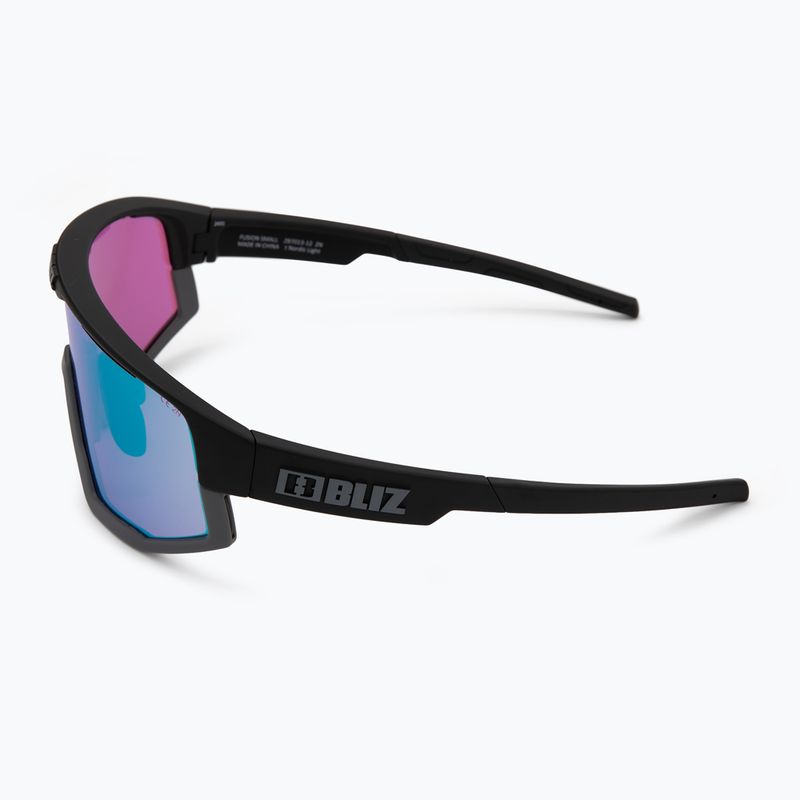Sonnenbrille Bliz Fusion Small Nano Optics Nordic Light matt black/begonia/violet blue 5
