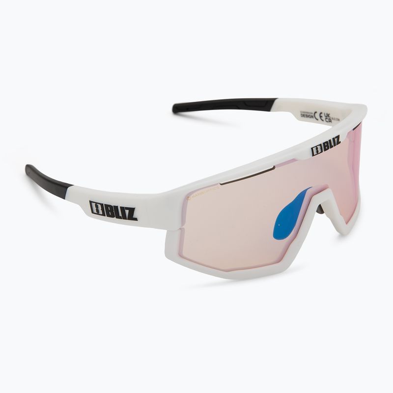 Sonnenbrille Bliz Fusion Small Nano Optics Nordic Light matt white/coral/orange blue 2