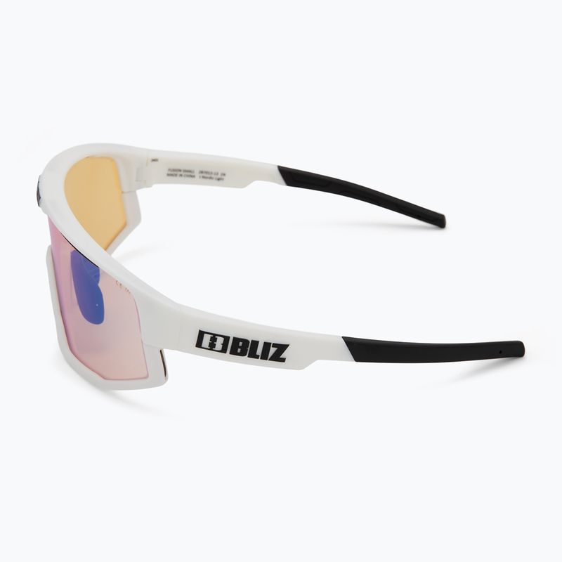 Sonnenbrille Bliz Fusion Small Nano Optics Nordic Light matt white/coral/orange blue 5