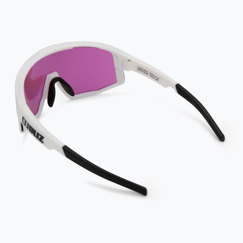 Sonnenbrille Bliz Fusion Small Nano Optics Nordic Light matt white/begonia/violet blue 3