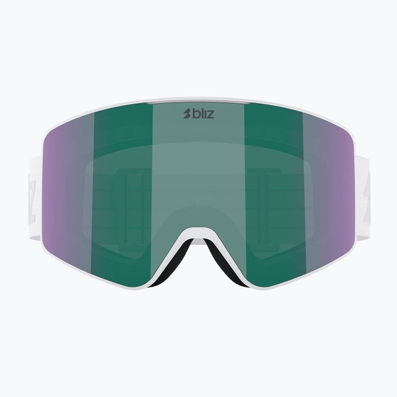 Skibrille Bliz G001 matte white/brown/green multi 7